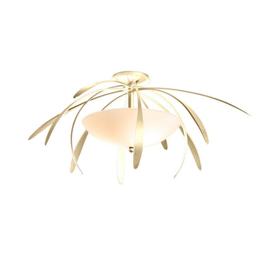 Hubbardton Forge 124352 Dahlia Medium 2 Light Incandescent Semi-Flush in Opal Glass 8