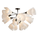 Hubbardton Forge 124362 Mobius 12 Light Incandescent Semi-Flush in Spun Frost Shade 3