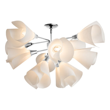 Hubbardton Forge 124362 Mobius 12 Light Incandescent Semi-Flush in Spun Frost Shade 6