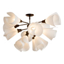 Hubbardton Forge 124362 Mobius 12 Light Incandescent Semi-Flush in Spun Frost Shade 1