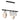 Hubbardton Forge 131043 Derby Linear 4 Light LED Pendant in Black Finish, Opal Glass with Standard Pipe Length 10