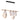Hubbardton Forge 131043 Derby Linear 4 Light LED Pendant in Black Finish, Opal Glass with Standard Pipe Length 2