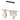 Hubbardton Forge 131043 Derby Linear 4 Light LED Pendant in Black Finish, Opal Glass with Standard Pipe Length 6