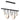Hubbardton Forge 131046 Derby Linear 5 Light LED Pendant in Black Finish, Opal Glass with Standard Pipe Length 9