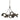 Hubbardton Forge 131068-GG Brooklyn 9-Light Chandelier - Crescent Harbor
