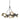 Hubbardton Forge 131068-GG Brooklyn 9-Light Chandelier - Crescent Harbor