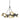 Hubbardton Forge 131068-GG Brooklyn 9-Light Chandelier - Crescent Harbor
