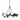 Hubbardton Forge 131068-GG Brooklyn 9-Light Chandelier - Crescent Harbor