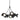 Hubbardton Forge 131068-GG Brooklyn 9-Light Chandelier - Crescent Harbor