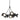 Hubbardton Forge 131068-GG Brooklyn 9-Light Chandelier - Crescent Harbor