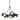Hubbardton Forge 131068-GG Brooklyn 9-Light Chandelier - Crescent Harbor