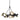 Hubbardton Forge 131068-GG Brooklyn 9-Light Chandelier - Crescent Harbor