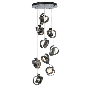 Hubbardton Forge 131099-GG Riza 9-Light Pendant 1