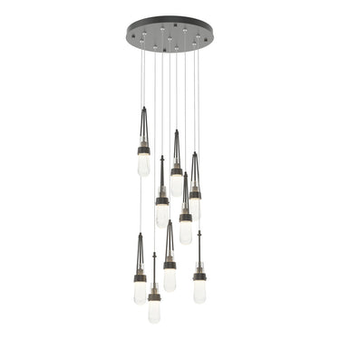 Hubbardton Forge 131100 Link 9-Light Blown Glass Round Pendant 10