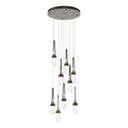 Hubbardton Forge 131100 Link 9-Light Blown Glass Round Pendant 11