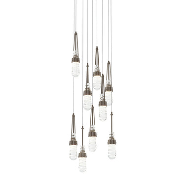 Hubbardton Forge 131100 Link 9-Light Blown Glass Round Pendant 2