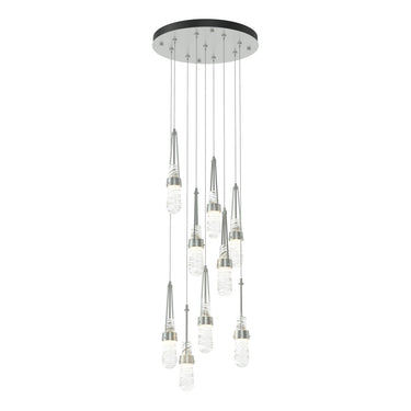 Hubbardton Forge 131100 Link 9-Light Blown Glass Round Pendant 18