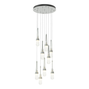 Hubbardton Forge 131100 Link 9-Light Blown Glass Round Pendant 19