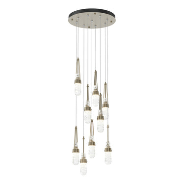 Hubbardton Forge 131100 Link 9-Light Blown Glass Round Pendant 21