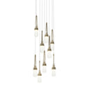 Hubbardton Forge 131100 Link 9-Light Blown Glass Round Pendant 24