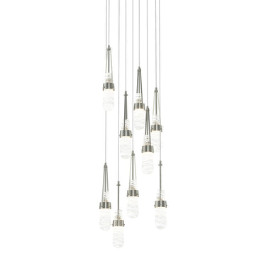 Hubbardton Forge 131100 Link 9-Light Blown Glass Round Pendant 25