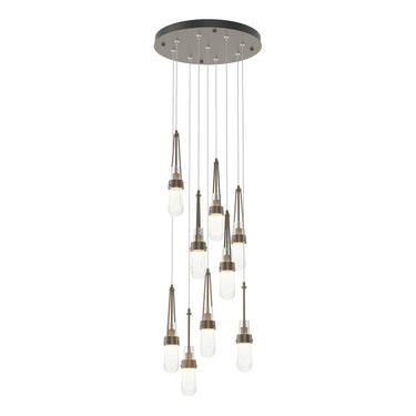 Hubbardton Forge 131100 Link 9-Light Blown Glass Round Pendant 3
