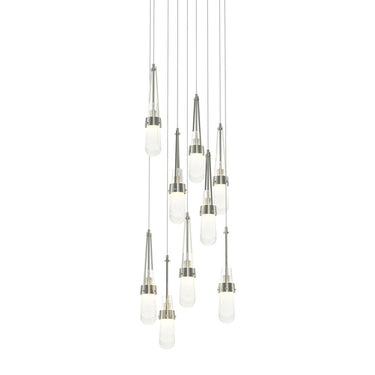 Hubbardton Forge 131100 Link 9-Light Blown Glass Round Pendant 26