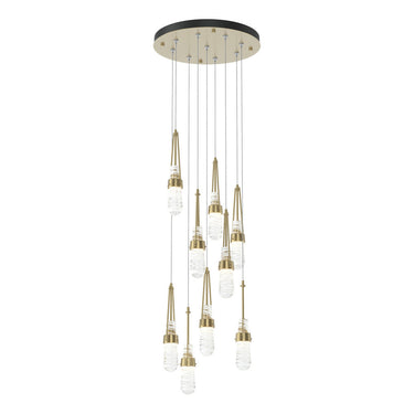Hubbardton Forge 131100 Link 9-Light Blown Glass Round Pendant 27