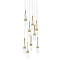 Hubbardton Forge 131100 Link 9-Light Blown Glass Round Pendant 28