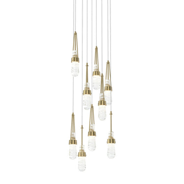 Hubbardton Forge 131100 Link 9-Light Blown Glass Round Pendant 28