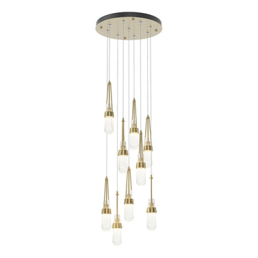 Hubbardton Forge 131100 Link 9-Light Blown Glass Round Pendant 29