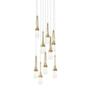 Hubbardton Forge 131100 Link 9-Light Blown Glass Round Pendant 30