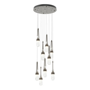 Hubbardton Forge 131100 Link 9-Light Blown Glass Round Pendant 5