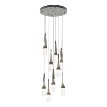 Hubbardton Forge 131100 Link 9-Light Blown Glass Round Pendant 6