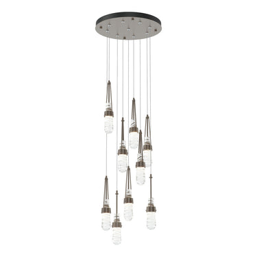 Hubbardton Forge 131100 Link 9-Light Blown Glass Round Pendant 1