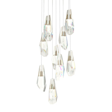 Hubbardton Forge 131101 Luma 9-Light Large Crystal Round Pendant 13