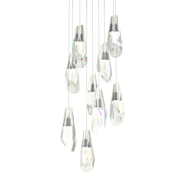 Hubbardton Forge 131101 Luma 9-Light Large Crystal Round Pendant 4