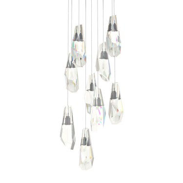 Hubbardton Forge 131101 Luma 9-Light Large Crystal Round Pendant 8