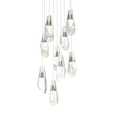 Hubbardton Forge 131101 Luma 9-Light Large Crystal Round Pendant 10
