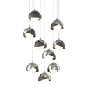 Hubbardton Forge 131105 Brooklyn 9-Light Double Shade Round Pendant - Long - Crescent Harbor