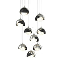 Hubbardton Forge 131105 Brooklyn 9-Light Double Shade Round Pendant - Long - Crescent Harbor