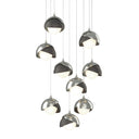 Hubbardton Forge 131105 Brooklyn 9-Light Double Shade Round Pendant - Long - Crescent Harbor