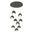 Hubbardton Forge 131105 Brooklyn 9-Light Double Shade Round Pendant - Standard - Crescent Harbor