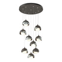 Hubbardton Forge 131105 Brooklyn 9-Light Double Shade Round Pendant - Standard - Crescent Harbor