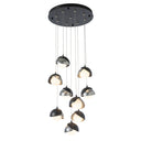 Hubbardton Forge 131105 Brooklyn 9-Light Double Shade Round Pendant - Standard - Crescent Harbor