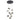 Hubbardton Forge 131105 Brooklyn 9-Light Double Shade Round Pendant - Standard - Crescent Harbor
