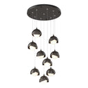Hubbardton Forge 131105 Brooklyn 9-Light Double Shade Round Pendant - Standard - Crescent Harbor