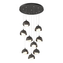 Hubbardton Forge 131105 Brooklyn 9-Light Double Shade Round Pendant - Standard - Crescent Harbor