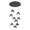 Hubbardton Forge 131105 Brooklyn 9-Light Double Shade Round Pendant - Standard - Crescent Harbor