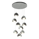 Hubbardton Forge 131105 Brooklyn 9-Light Double Shade Round Pendant - Standard - Crescent Harbor